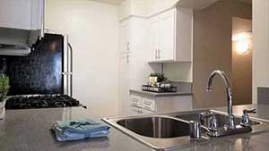 Kitchen counter close up